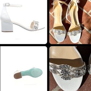 Betsey Johnson Mel Bridal Ivory Heels